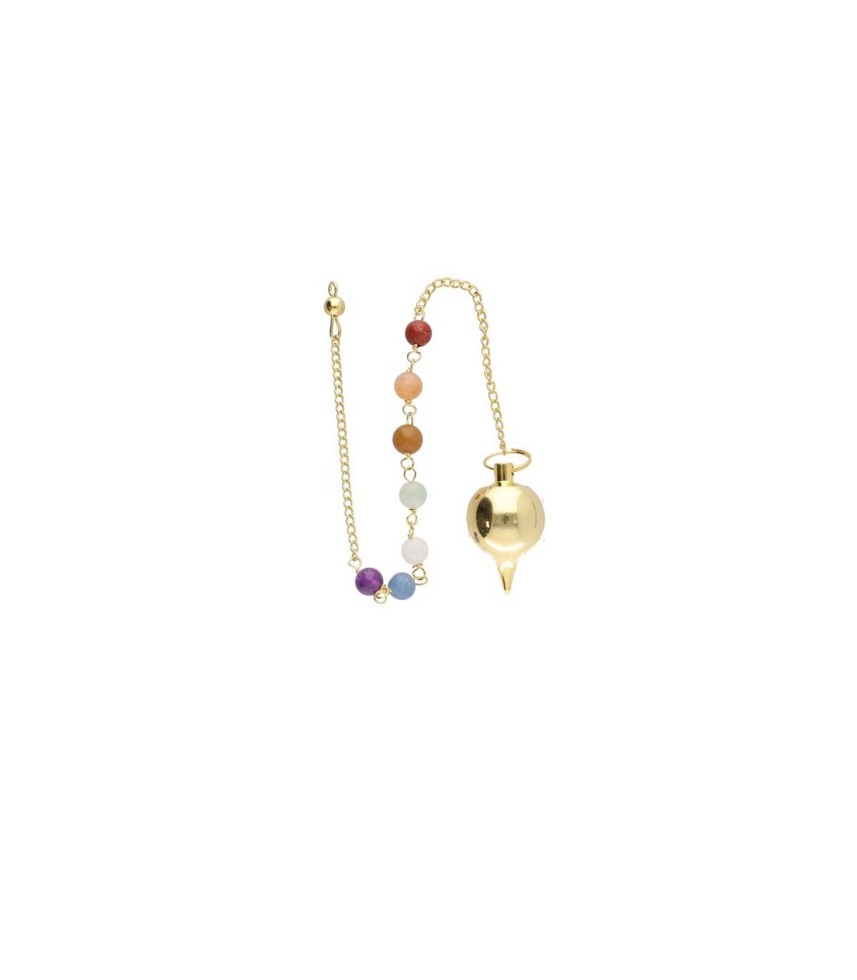 Péndulo Mermet bronce chakras  15772 (BRO26)