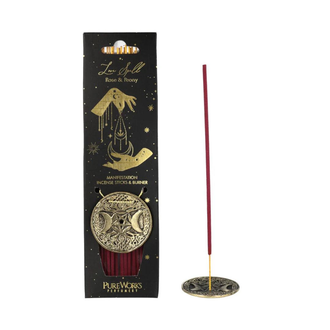 Incienso Esoteric Collection Love Spell + quemador de incienso- 84899