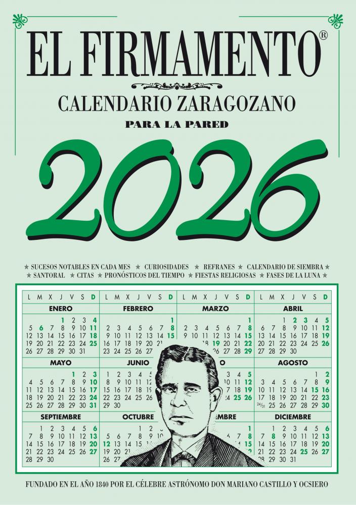 Calendario Zaragozano Pared 2026