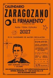 Calendario Zaragozano Pequeño 2027