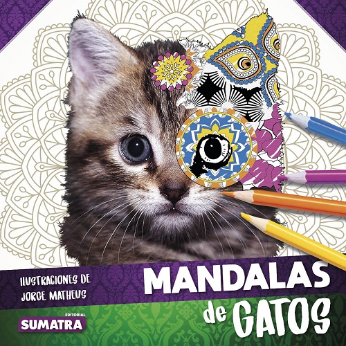 Mandalas de gatos ( libro + lápices de colores )