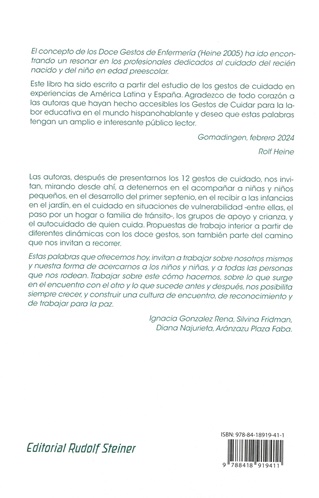 Sobre los doces gestos de cuidado en el primer septenio