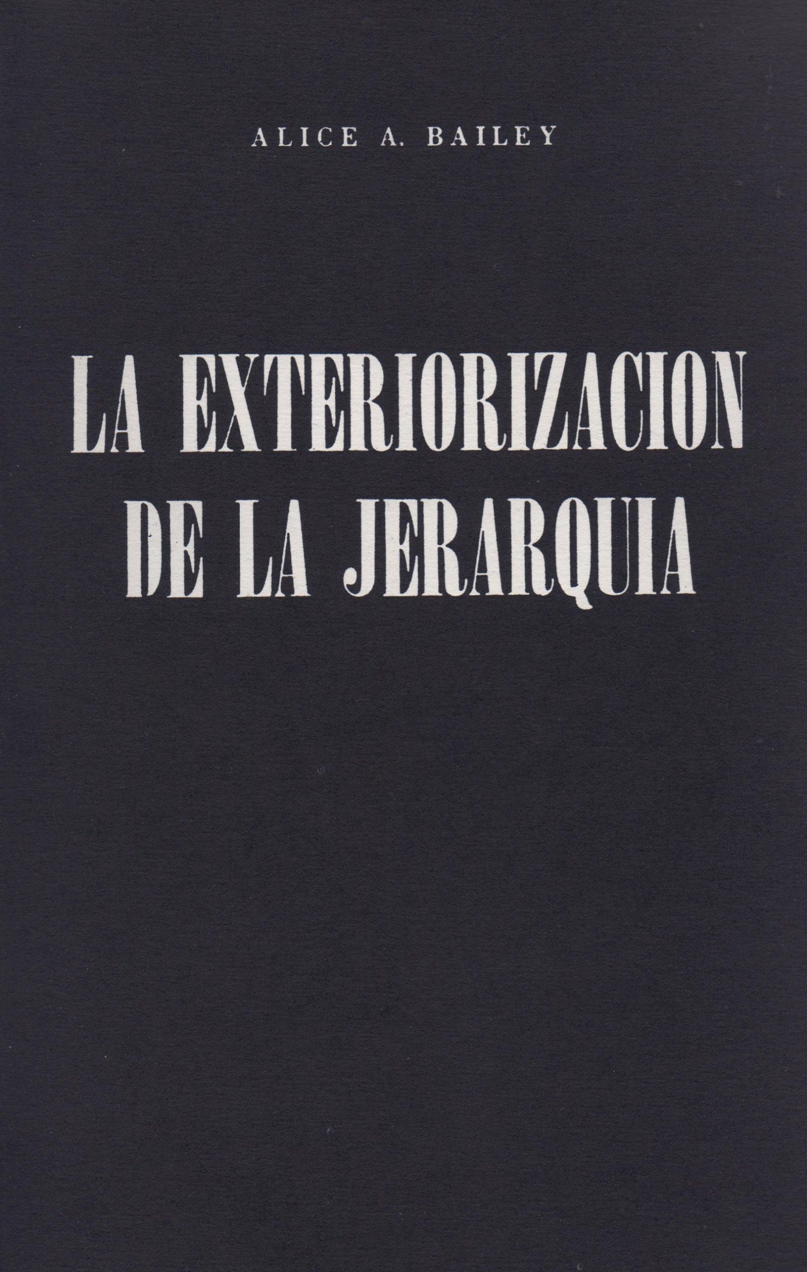Exteriorización de la jerarquía